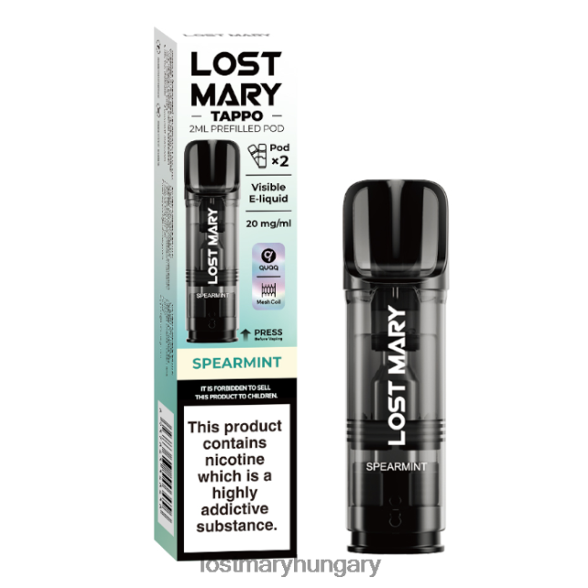 elveszett mary tappo előretöltött hüvelyek - 20 mg - 2 db fodormenta 82D8JT176 -LOST MARY Price