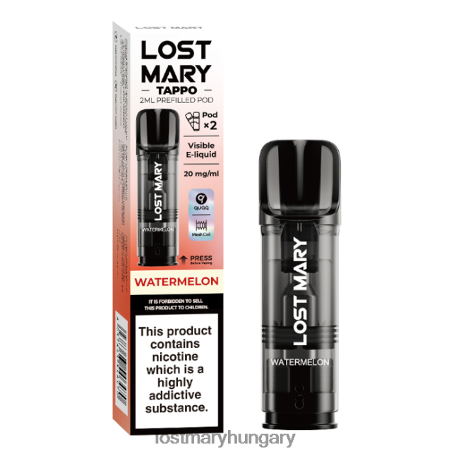 elveszett mary tappo előretöltött hüvelyek - 20 mg - 2 db görögdinnye 82D8JT177 -LOST MARY Vape Price