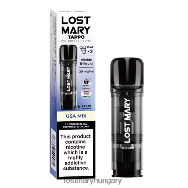 elveszett mary tappo előretöltött hüvelyek - 20 mg - 2 db usa mix 82D8JT184 -LOST MARY Flavours Ranked